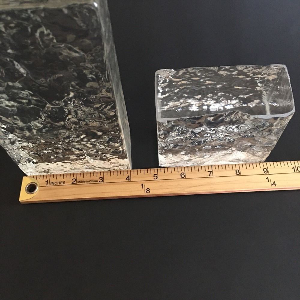 Modern Textured Glass Decor Glass Blocks Transparent Ice Crystal Textural Glass - Picture 12 of 13